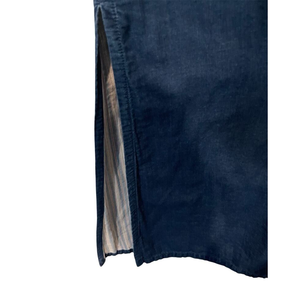 Max Studio Women's Lined Denim Sleeveless A-Line Dress, Navy Blue Small - Picture 3 of 12